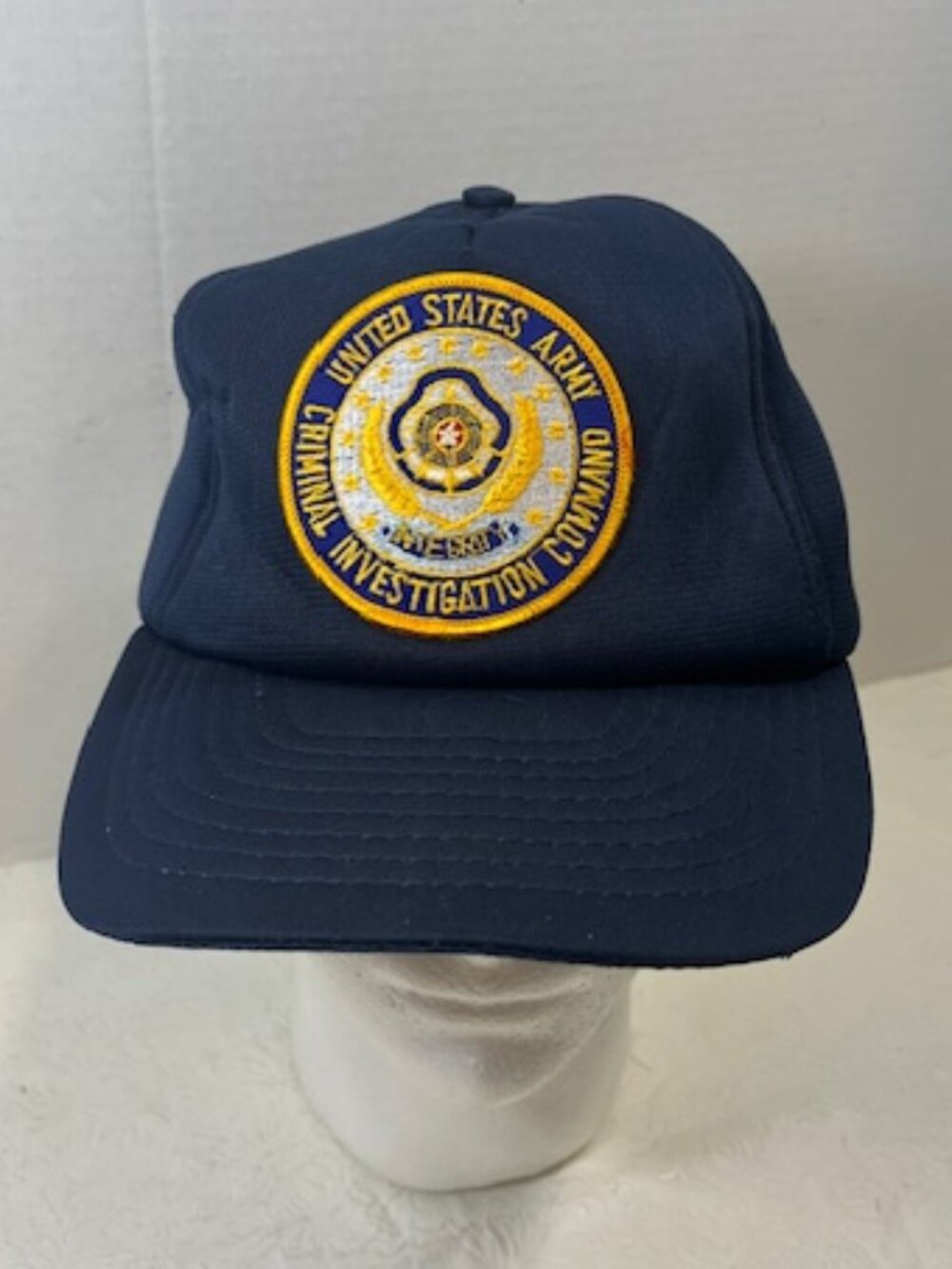 United States Army Criminal Investigation Command Navy Blue Trucker Hat Snapback